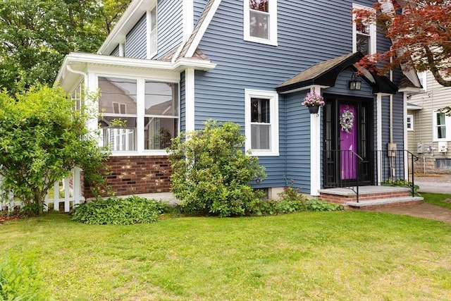 45 Curtis Ave, Attleboro, MA 02703 - view of front of home featuring a front lawn