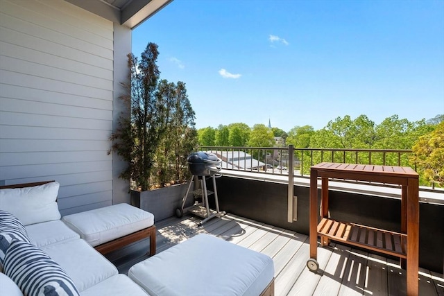 balcony with outdoor lounge area