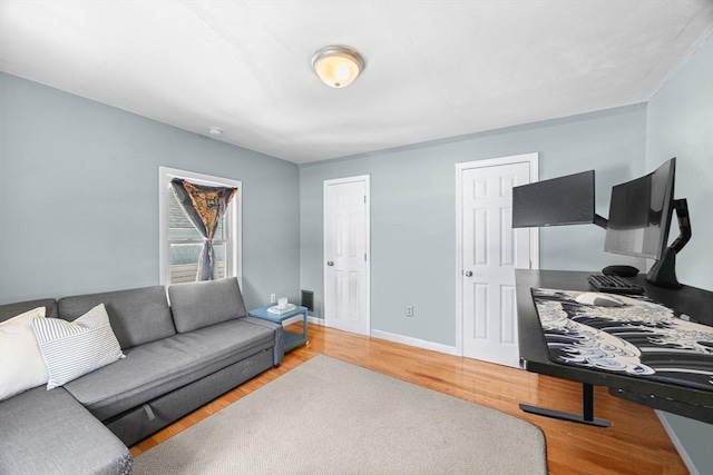 34 Prout St, Quincy, MA 02169 - living area with wood finished floors and baseboards