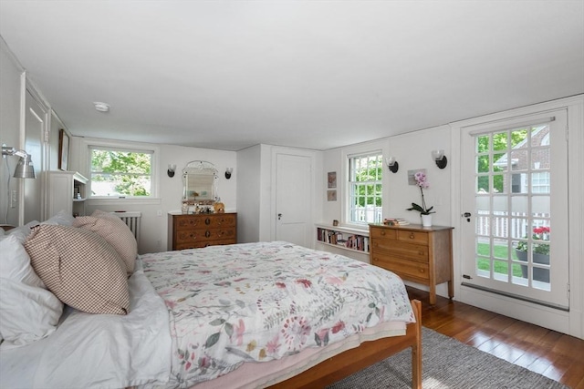 40 Stone Rd, Belmont, MA 02478 - bedroom with hardwood / wood-style flooring and access to outside