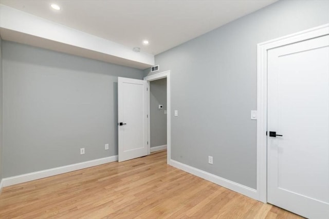 755 Boylston St Unit 2, Brookline, MA 02467 - unfurnished room featuring light wood-style floors, baseboards, and recessed lighting