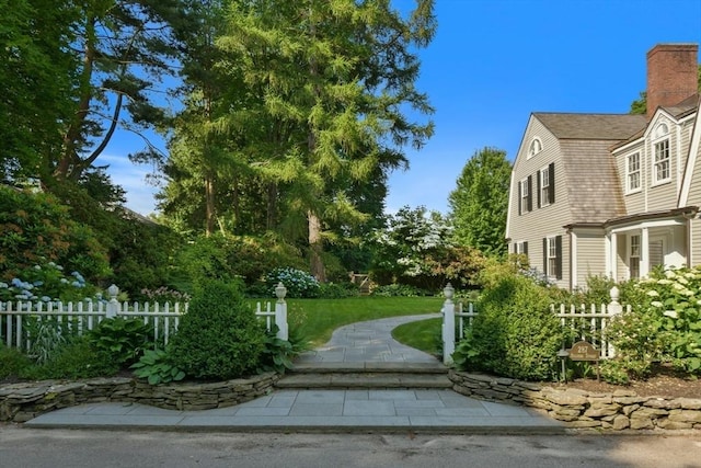 exterior space featuring fence