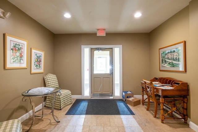 view of entrance foyer