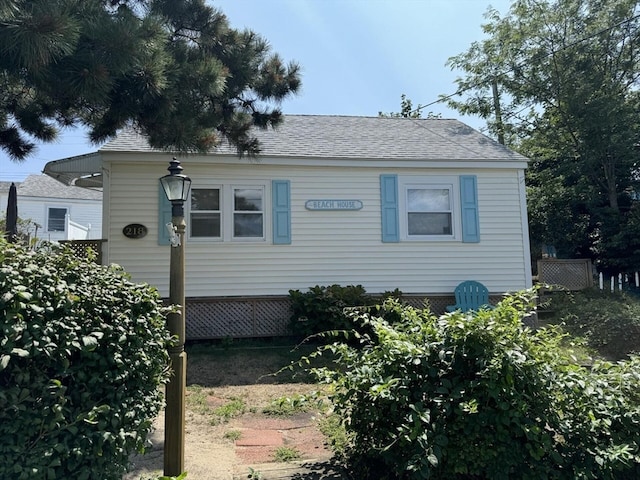 view of front of home