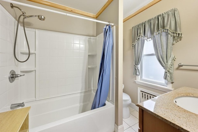 73 Biltmore St, Springfield, MA 01108 - full bath featuring vanity, shower / bath combo with shower curtain, and tile patterned floors