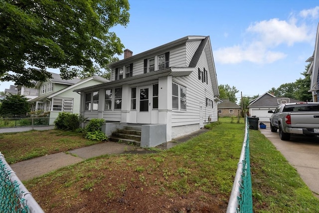 73 Biltmore St, Springfield, MA 01108 - view of front of property with a chimney