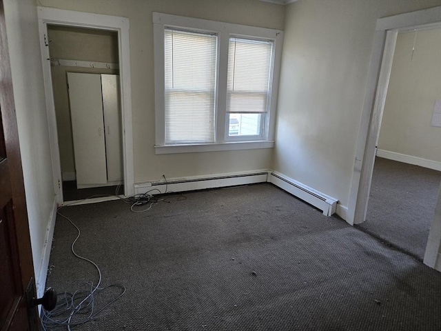 unfurnished bedroom with multiple windows and carpet floors