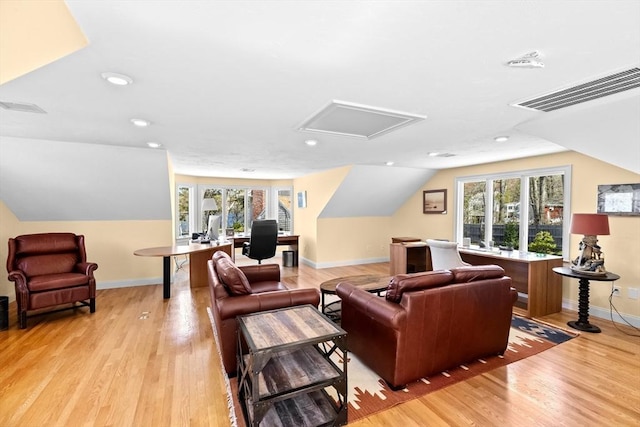 9 Lily Pond Ln, Cohasset, MA 02025 - living area featuring baseboards, light wood-style flooring, and visible vents