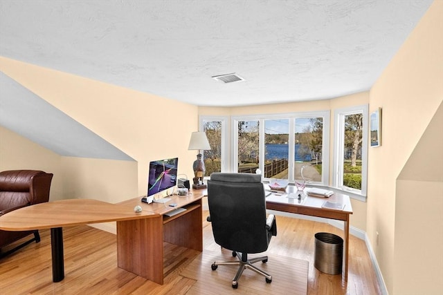 9 Lily Pond Ln, Cohasset, MA 02025 - office space with baseboards, wood finished floors, and visible vents
