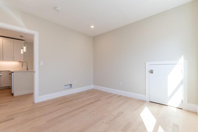 103-105 Neponset Ave, Boston, MA 02131 - unfurnished room with light wood-style floors, a smoke detector, and recessed lighting
