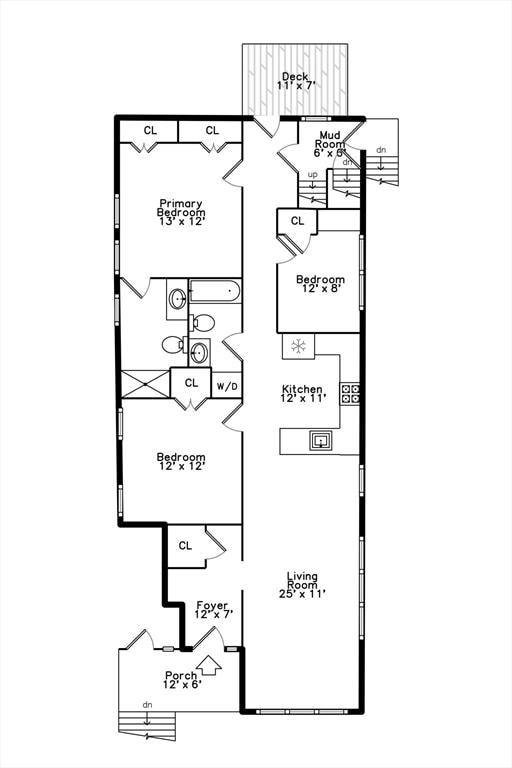 103-105 Neponset Ave, Boston, MA 02131 - view of room layout