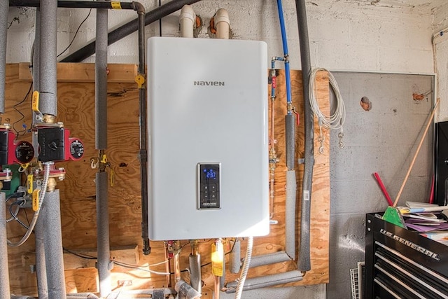 utilities with tankless water heater