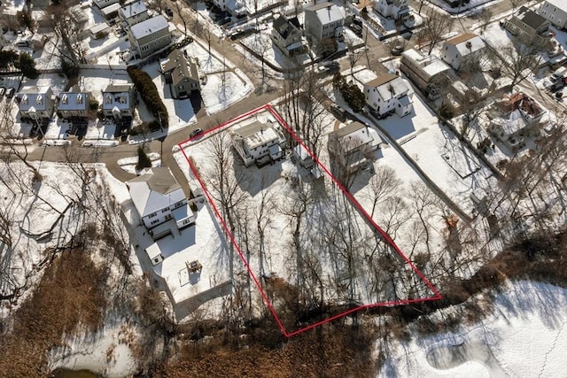 bird's eye view featuring a residential view