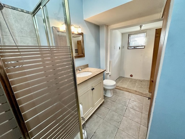 4 Morrison Way, Lakeville, MA 02347 - full bathroom featuring vanity, tile patterned floors, and a shower