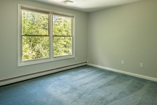 177 S St, Upton, MA 01568 - carpeted spare room featuring a baseboard radiator and baseboards