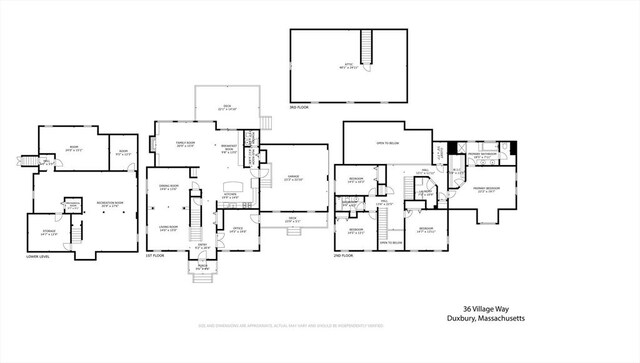 36 Village Way, Duxbury, MA 02332 - room layout