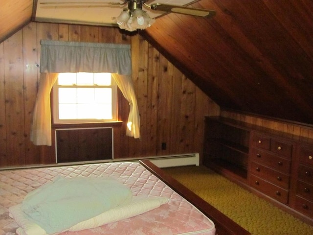 82 Laroche St, Ludlow, MA 01056 - bedroom with vaulted ceiling and wood walls