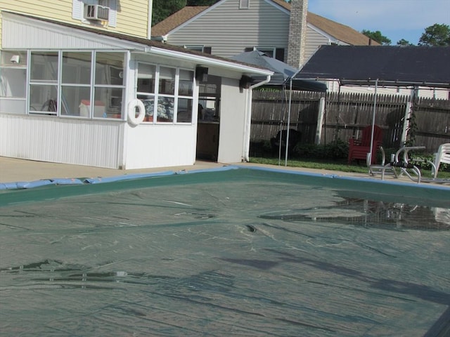 82 Laroche St, Ludlow, MA 01056 - view of swimming pool with a covered pool and a sunroom