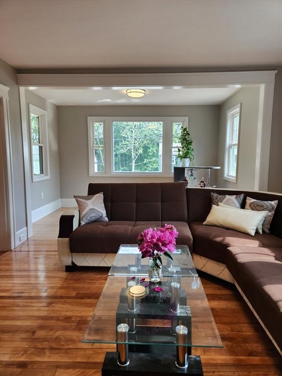 9 Varney St, Worcester, MA 01605 - living area featuring wood finished floors and baseboards