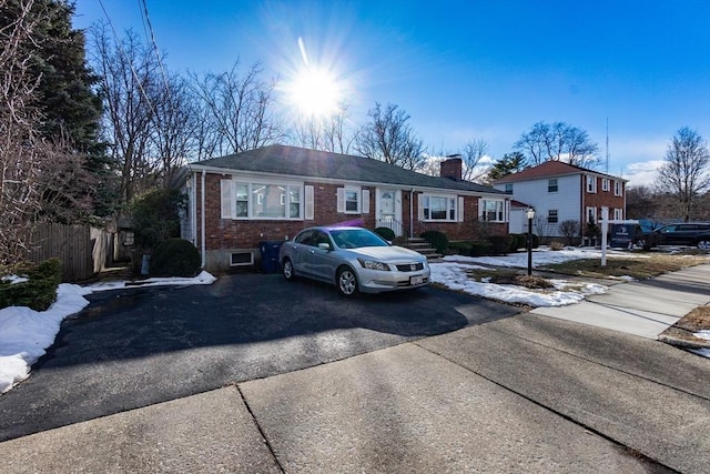 view of front of home