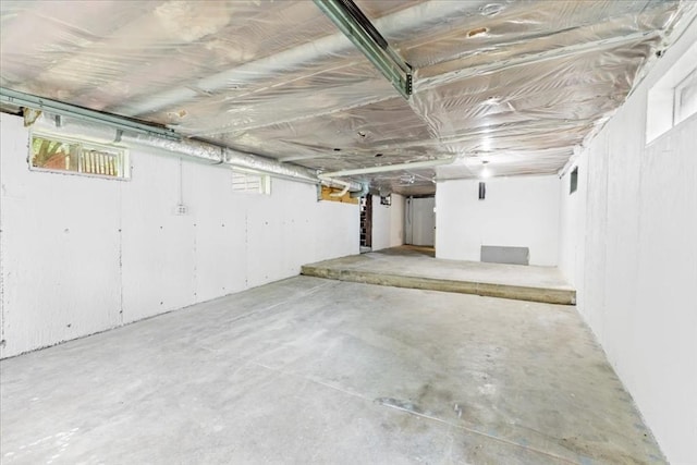 view of basement