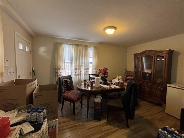 dining room featuring dark hardwood / wood-style floors