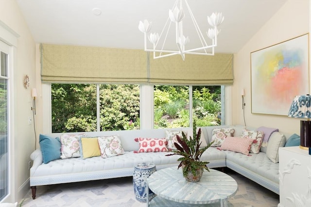 130 Hickory Rd, Weston, MA 02493 - sunroom / solarium featuring a chandelier