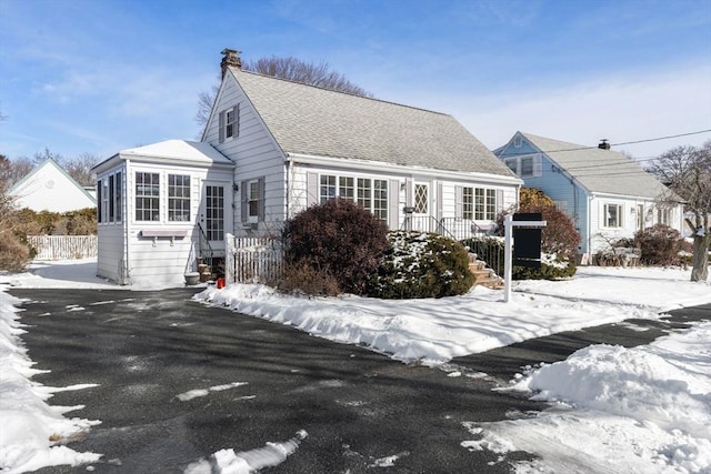 view of front of home