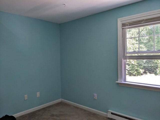 38 Pearson Dr, Newbury, MA 01922 - spare room with baseboard heating and carpet flooring