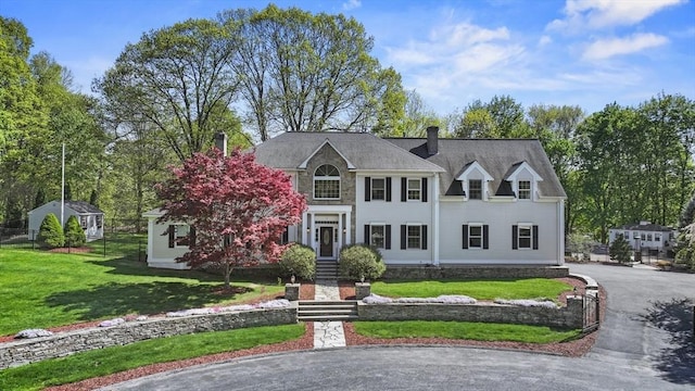 14 Weld St, Westborough, MA 01581 - view of front of property with a chimney