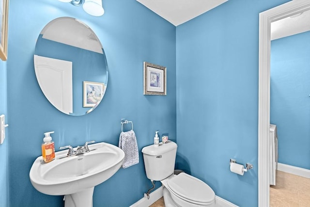43 N Main St Unit B, Berkley, MA 02779 - half bathroom featuring a sink and tile patterned floors