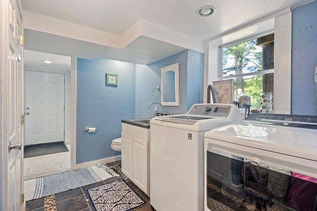 89 W Elm St, Pembroke, MA 02359 - washroom featuring separate washer and dryer and recessed lighting