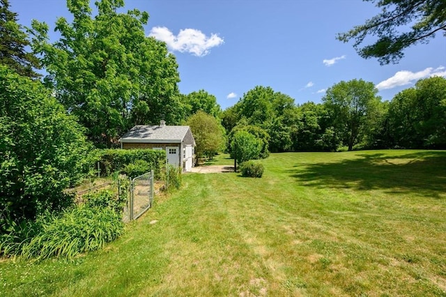 89 W Elm St, Pembroke, MA 02359 - view of green lawn with an outbuilding