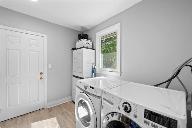 6 Birch Ln, Shrewsbury, MA 01545 - laundry room featuring washer and clothes dryer, light wood finished floors, and baseboards