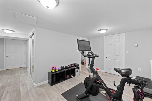 6 Birch Ln, Shrewsbury, MA 01545 - exercise area with wood finished floors and baseboards