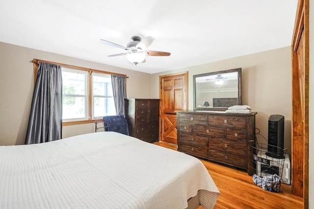 252 Howe St, East Brookfield, MA 01515 - bedroom featuring light wood finished floors and a ceiling fan
