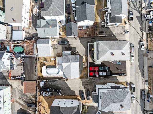 drone / aerial view featuring a residential view