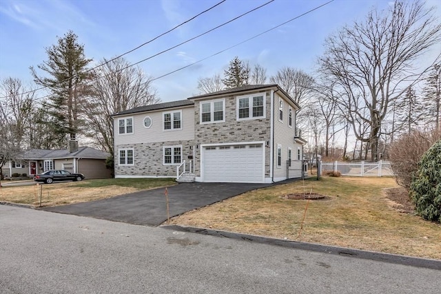 front of property featuring a garage