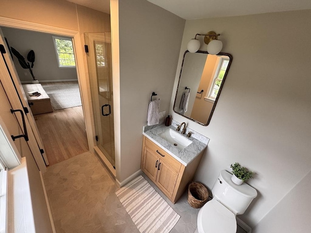54 Vose St, Framingham, MA 01702 - bathroom with vanity and a stall shower