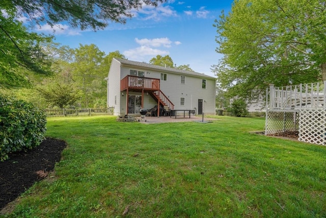 998 Wood, Swansea, MA 02777 - back of house featuring a deck, a patio, and stairs