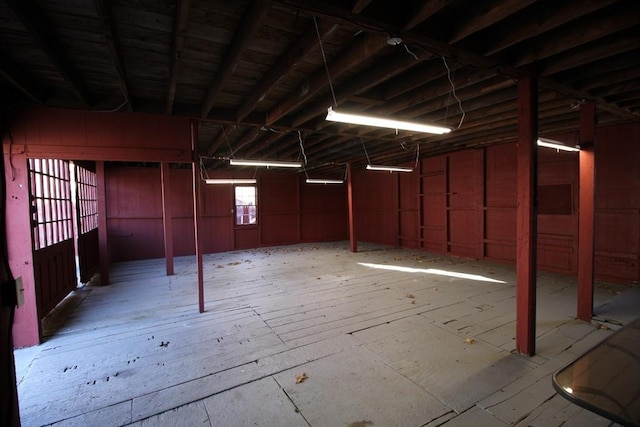 miscellaneous room with a garage