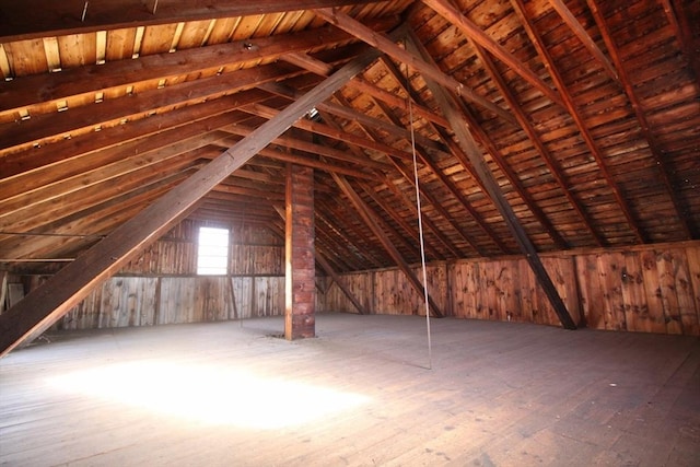 view of attic