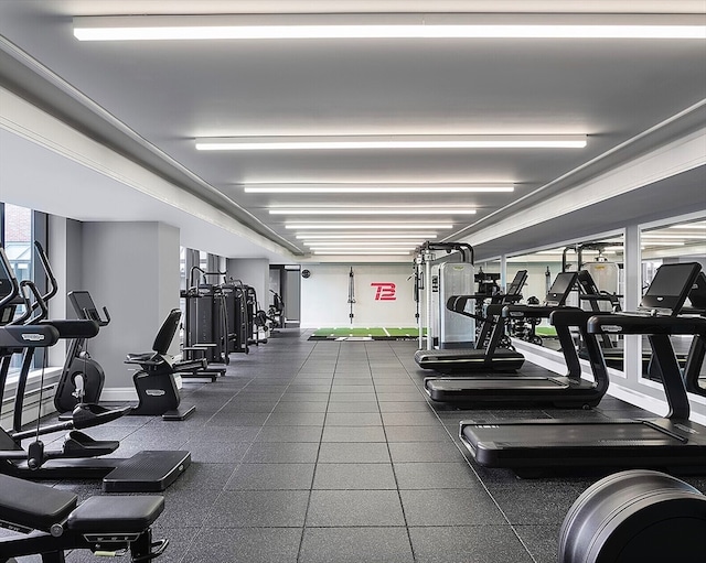 view of exercise room