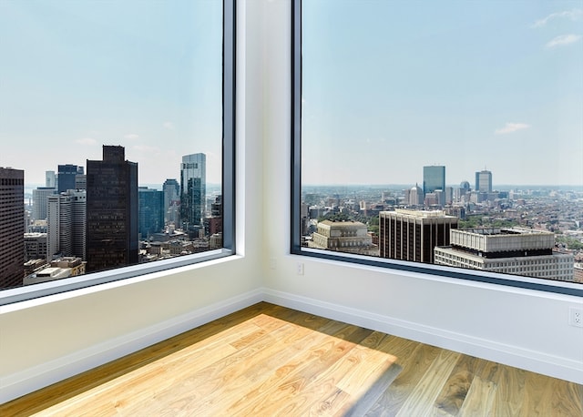 interior space featuring hardwood / wood-style flooring