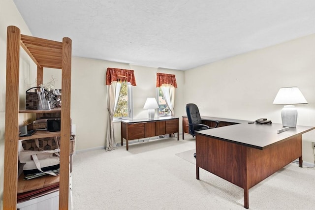 46 Michael Rd Unit 46, Bridgewater, MA 02324 - office area featuring light carpet and a textured ceiling