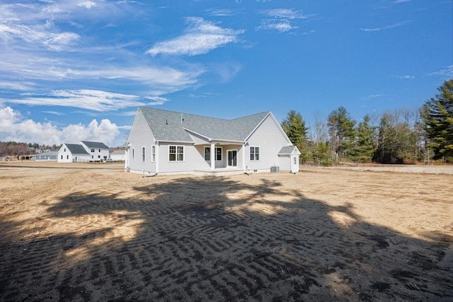 view of rear view of property