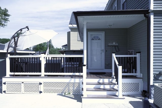 21 Florence Ave, Lowell, MA 01851 - doorway to property with a deck