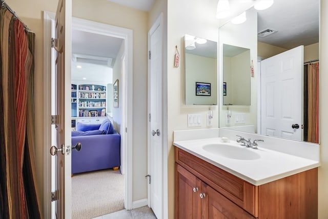 bathroom featuring vanity