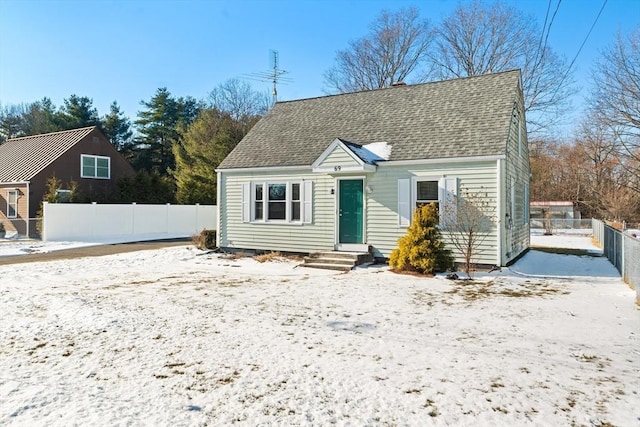 view of front of home