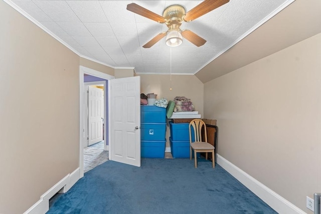 5 Eden Ct, Attleboro, MA 02703 - carpeted bedroom featuring ornamental molding and a ceiling fan